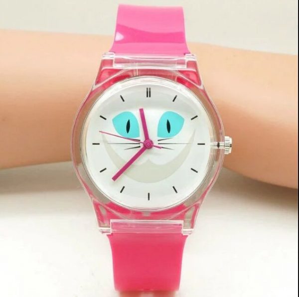 cat face watch